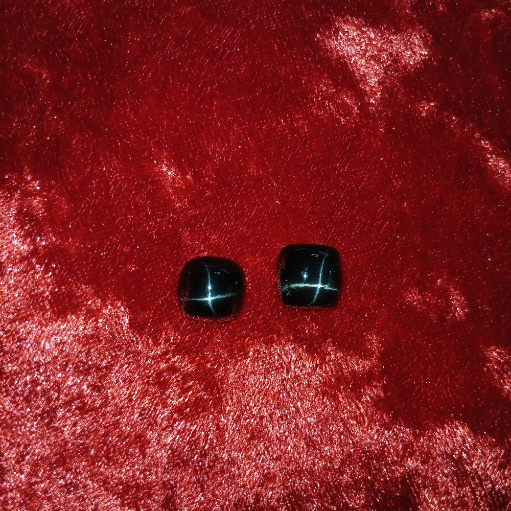 Black Square Star Diopside 8×6mm